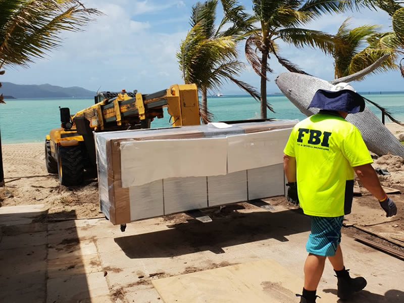 Hayman Islands Resort fitout after storm damage