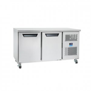 HUT2SDSS undercounter 2 door freezer