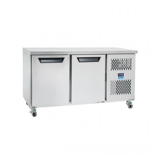 HUT2SDSS undercounter 2 door fridge